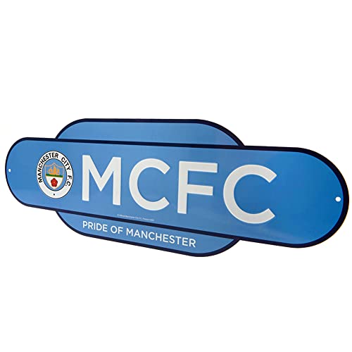 Manchester City FC - Colour Retro Sign - Metal Signs image 3