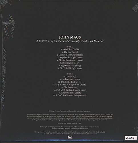 JOHN MAUS - A COLLECTION OF RARITIES AND PREVIOUSLY UNRELE - Vinyl Rec image 2