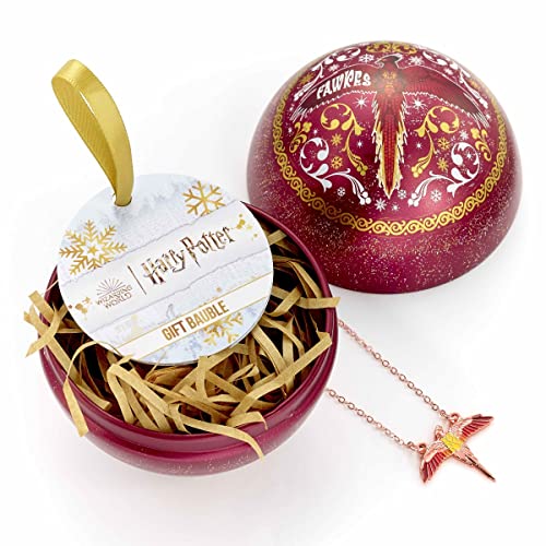 HARRY POTTER - Fawkes Bauble With Fawkes Necklace - Christmas Baubles image 1
