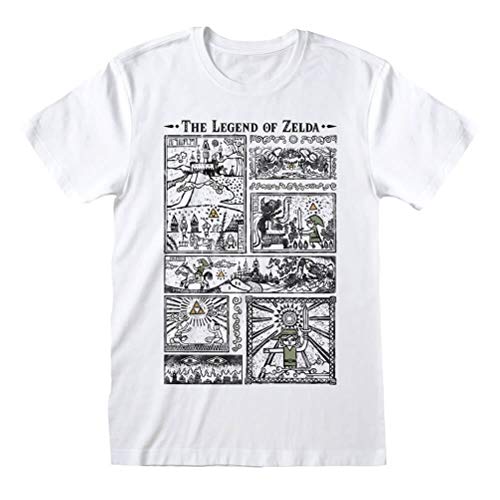 Drawings (Unisex White T-Shirt) Ex Ex Large