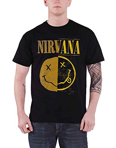 NIRVANA - SPLICED SMILEY - tshirt - T Shirt - Size XL image 1
