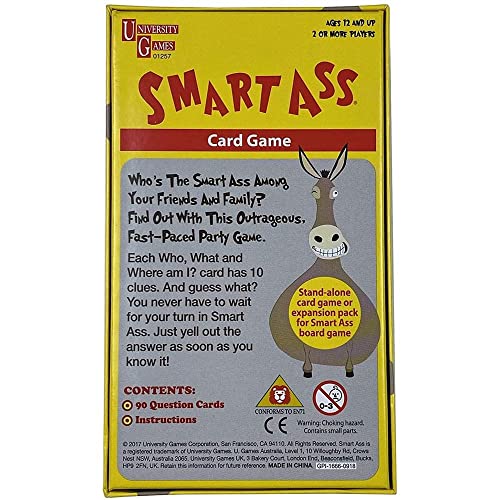Smart Ass Card Game - Non-book item image 2