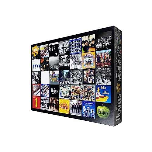 BEATLES - ALBUM COLLAGE (1000 PIECE JIGSAW PUZZLE) - Jigsaw Puzzle image 2