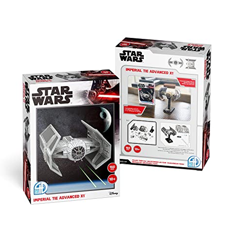 STAR WARS - Imperial Tie Advanced X1 Fighter (160Pc) 3D Jigsaw Puzzle image 3