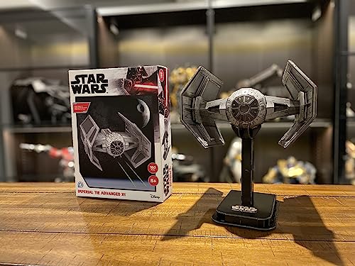 STAR WARS - Imperial Tie Advanced X1 Fighter (160Pc) 3D Jigsaw Puzzle image 4