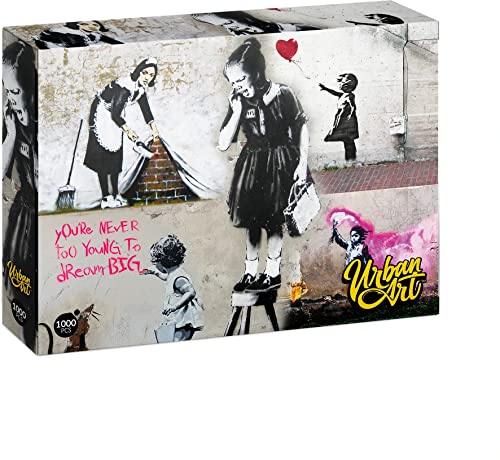 BANKSY - Girl On A Stool (1000Pc) Puzzle - Jigsaw Puzzle image 1