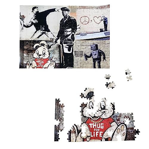 BANKSY - Follow Your Dreams (1000Pc) Puzzle - Jigsaw Puzzle image 2