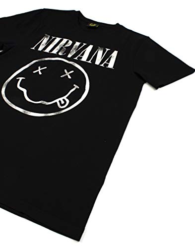 Nirvana - Happy Face Dist - Video Game Merchandise - Clothing Small image 4