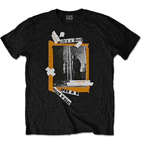 Nas - tshirt - Unisex - Short Sleeves - Life's a Bitch - XX-Large image 2