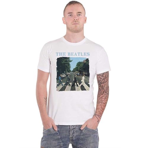 Beatles - tshirt - Unisex - Short Sleeves - Abbey Road & Logo - Large image 2