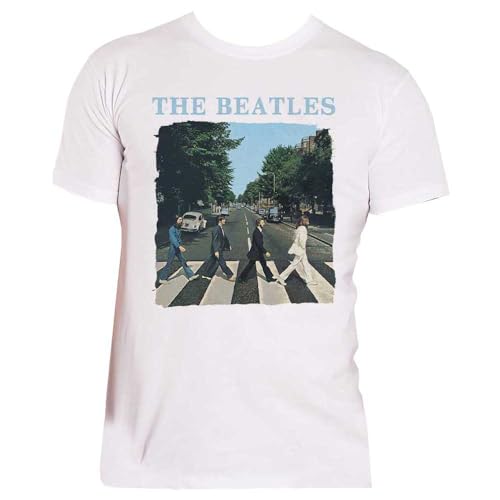 Beatles - tshirt - Unisex - Short Sleeves - Abbey Road & Logo - Large image 5
