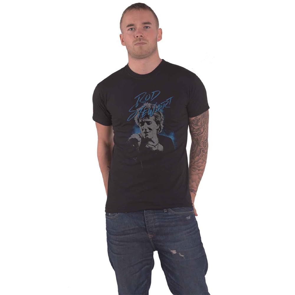 Rod Stewart - tshirt - Unisex - Short Sleeves - Scribble Ph - XX-Large