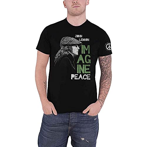 John Lennon - tshirt - Unisex - Short Sleeves - Imagine Peace - Medium image 2