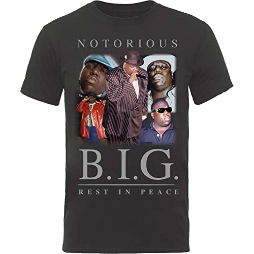 Biggie Smalls - tshirt - Unisex - Short Sleeves - Collage - Medium