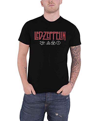 LED ZEPPELIN - LOGO & SYMBOLS - tshirt - T Shirt - Size S image 1