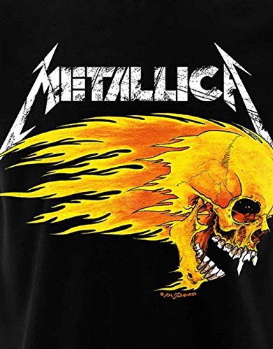 METALLICA - FLAMING SKULL T - tshirt - TSFB - Size L image 3