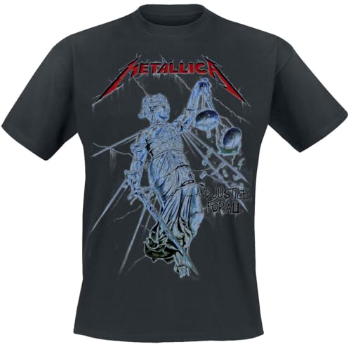 Metallica - tshirt - Unisex - Short Sleeves - Blue Justice - Medium