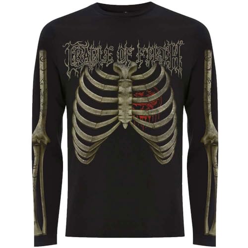 Cradle Of Filth - tshirt - Unisex - Long Sleeves - Skeleton - Small