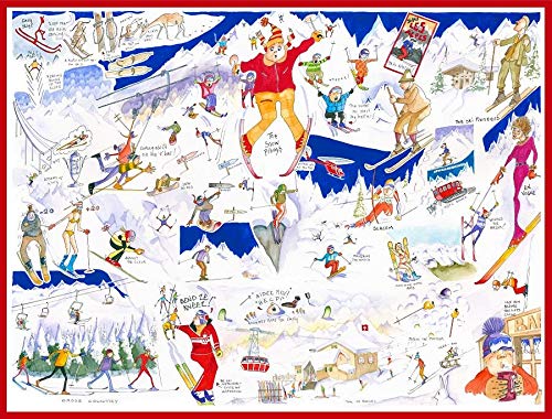 Tim Bulmer's Skiing Jigsaw 1000 Piece Puzzle - Non-book item image 1