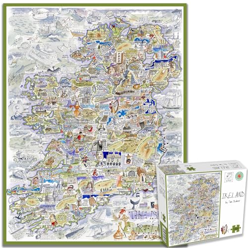 Map of Ireland Jigsaw 1000 Piece Puzzle - Non-book item image 1