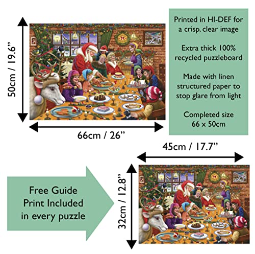 Christmas Dinner at Santa's Workshop 1000 Piece Puzzle - Non-book image 3