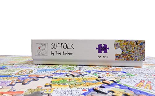 Map of Suffolk Jigsaw 1000 Piece Puzzle - Non-book item image 4