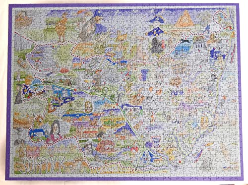Map of Suffolk Jigsaw 1000 Piece Puzzle - Non-book item image 6
