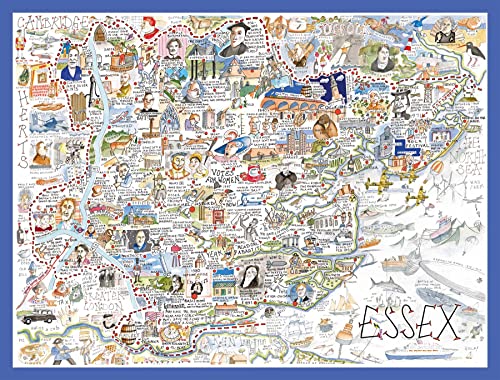 Map of Essex Jigsaw 1000 Piece Puzzle - Non-book item image 2