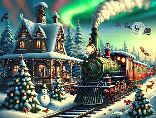 Christmas Train 1000 Piece Puzzle - Non-book item image 2