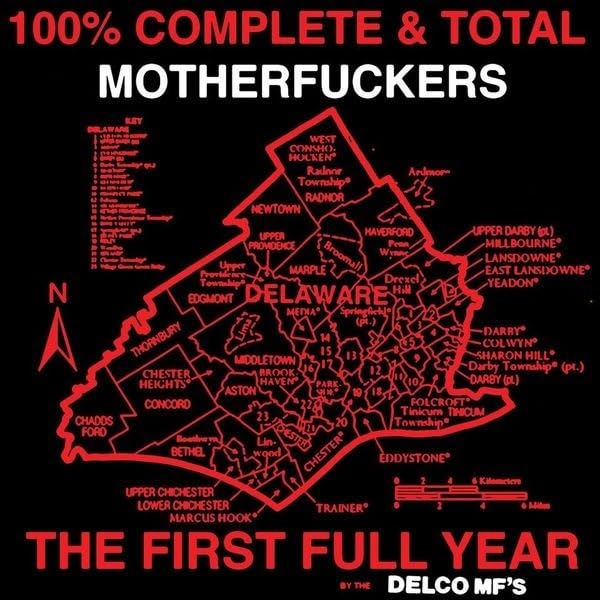 Delco MF’s - 100% Complete and Total Motherfuckers - Vinyl Record image 1