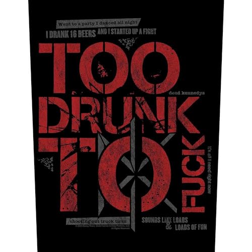 Dead Kennedys - Patch - Too Drunk To uck image 1