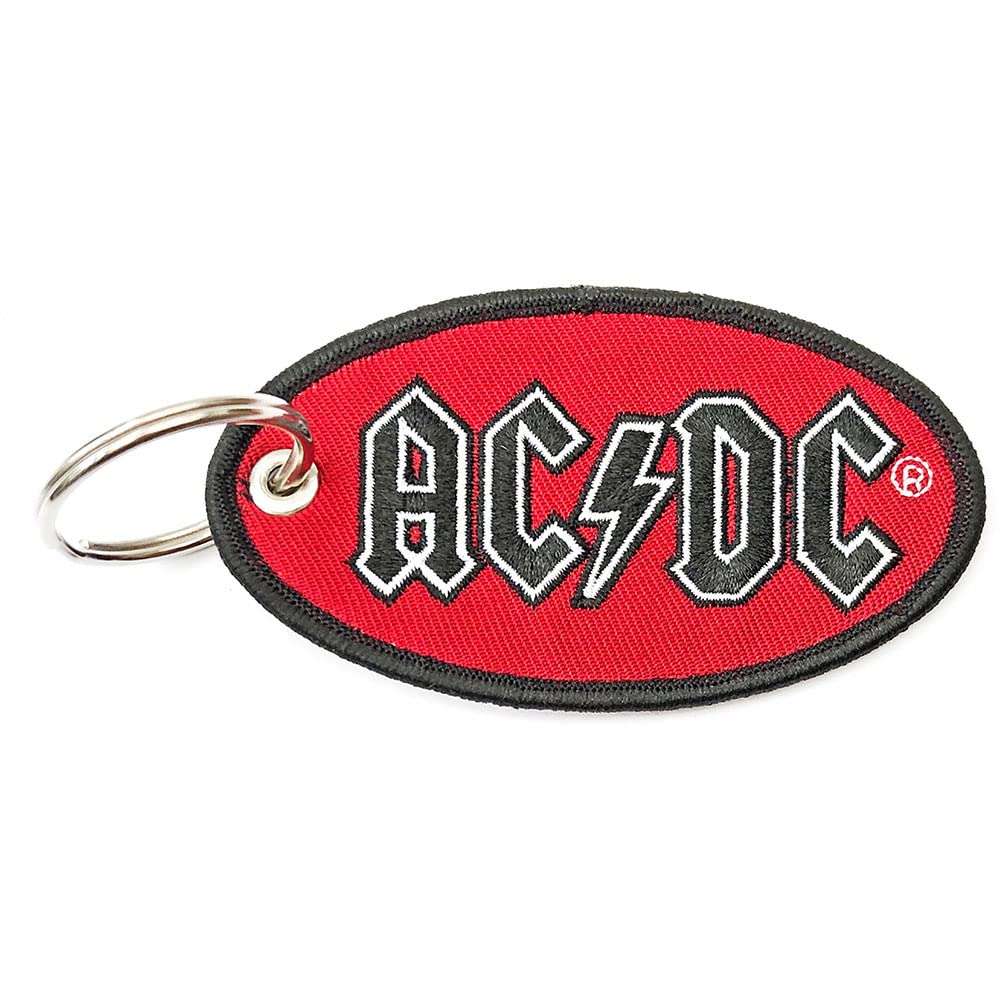 AC/DC - Keychain: Oval Logo (Double Sided Patch) - keyrings image 2