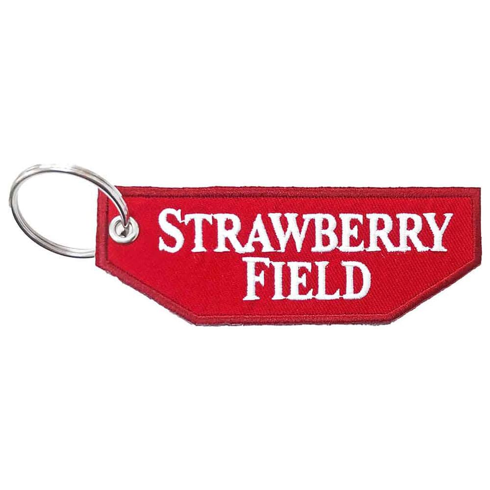Road Sign - Keychain: Strawberry Field (Double Sided Patch) - keyrings image 2
