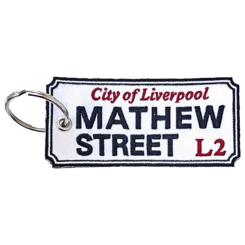 Road Sign - Keychain: Mathew Street, Liverpool Sign (Double Sided Patc image 2
