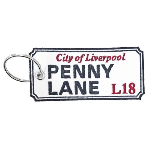 Road Sign - Keychain: Penny Lane, Liverpool Sign (Double Sided Patch) image 2