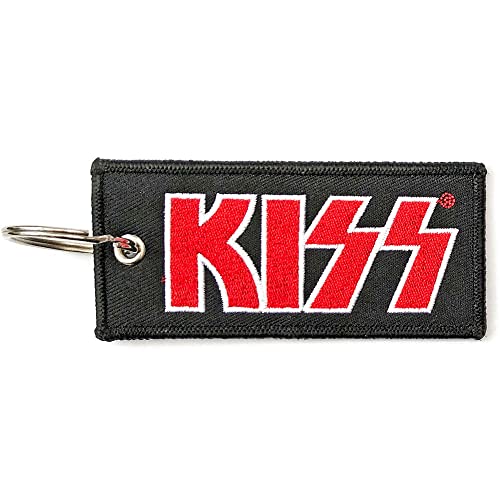 KISS - Keychain: Red Logo (Double Sided Patch) - keyrings image 2