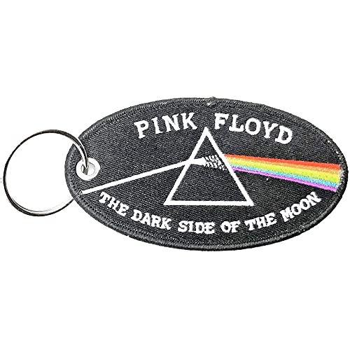 Pink Floyd - Keychain: Dark Side of the Moon Oval Black Border (Double image 2