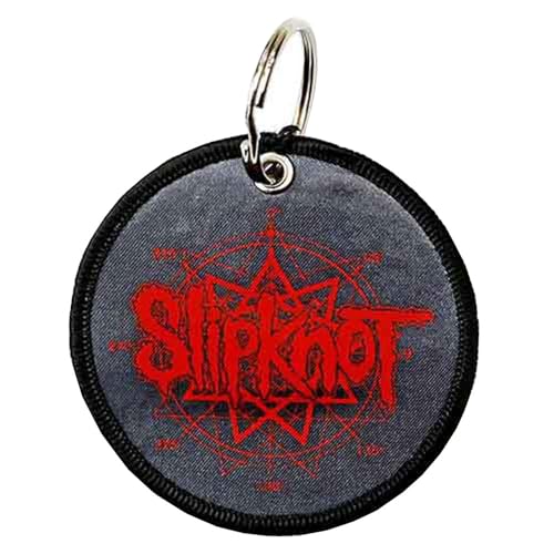 Slipknot - Keychain: Logo & Nonagram (Double Sided Patch) - keyrings image 2