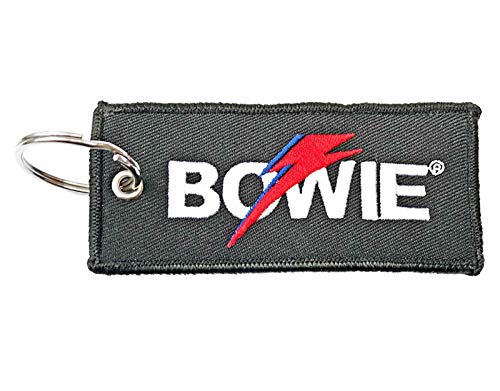 David Bowie - Keychain: Flash Logo (Double Sided Patch) - keyrings image 3