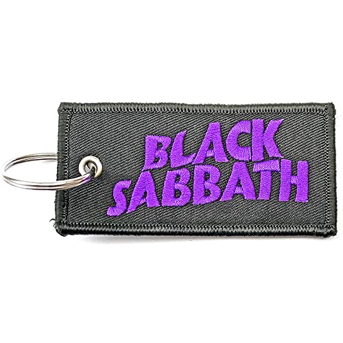 Black Sabbath - Keychain: Wavy Logo (Double Sided Patch) - keyrings image 2