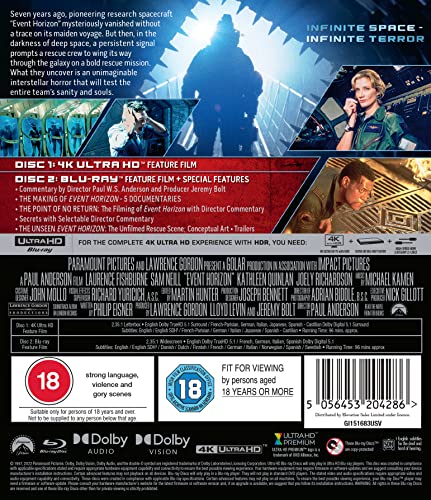 EVENT HORIZON UHD BD - Merchandise image 3