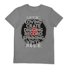 VINYL JUNKIE - Music Loving Cr - tshirt - T Shirt - Size M image 1