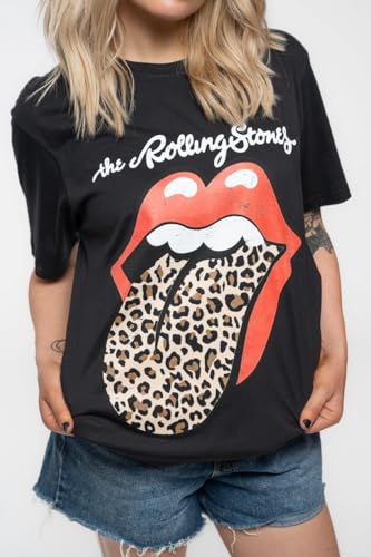 Rolling Stones - tshirt - Ladies - Short Sleeves - Leopard P - Size-14 image 4