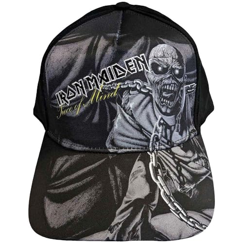 Iron Maiden - Hats - Unisex - Piece Of Mind Greyscale image 1