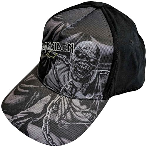 Iron Maiden - Hats - Unisex - Piece Of Mind Greyscale image 2