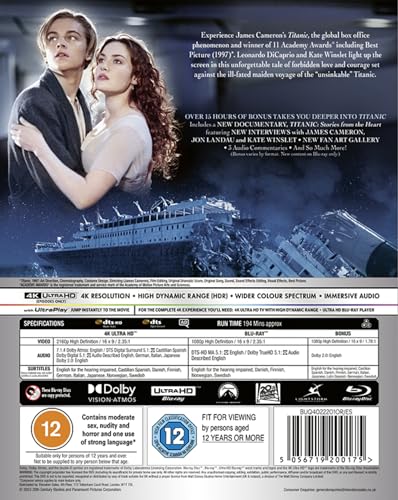 Titanic (Remastered Edition) - Blu-ray 4K image 3
