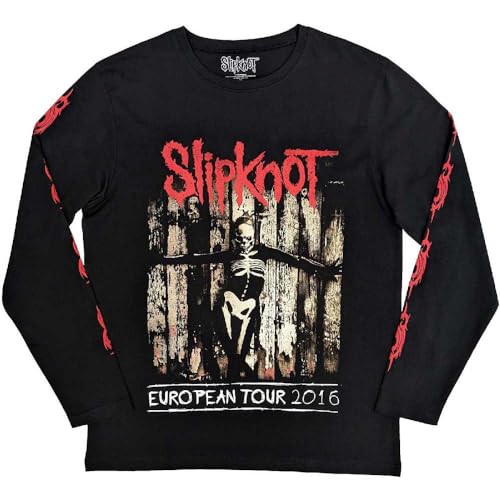 Slipknot - tshirt - Unisex - Long Sleeves - Skeleton Flag - XX-Large image 2