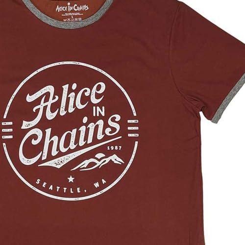 Alice In Chains - tshirt - Unisex - Short Sleeves - Circle Emb - Large image 2