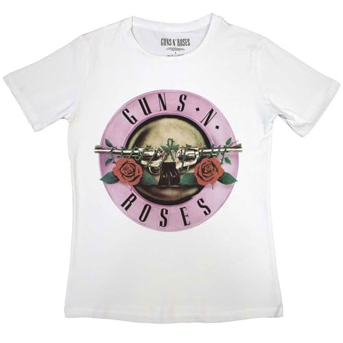 Guns N Roses - tshirt - Ladies - Short Sleeves - Classic Logo - Large