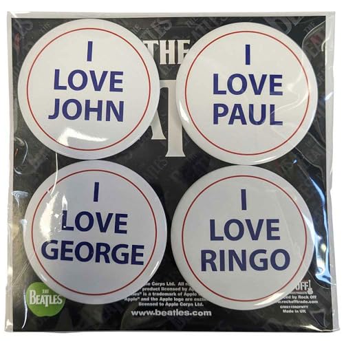 Beatles - Clothing - I Love 4 Pack Large image 1